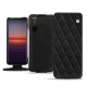 Lederschutzhülle Sony Xperia 5 II - Negre poudro - Couture