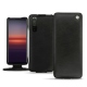 Housse cuir Sony Xperia 5 II - Negre poudro