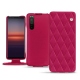 Sony Xperia 5 II leather case - Rose fluo - Couture