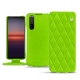 レザーケース Sony Xperia 5 II - Vert fluo - Couture