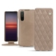 Housse cuir Sony Xperia 5 II - Taupe vintage - Couture