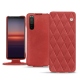 Housse cuir Sony Xperia 5 II - Cerise vintage - Couture
