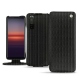 レザーケース Sony Xperia 5 II - Abaca nero