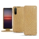 Sony Xperia 5 II leather case - Serpent sabbia