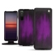 Capa em pele Sony Xperia 5 II - Violet Patine