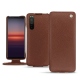 Housse cuir Sony Xperia 5 II - Marron délicat