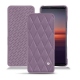 Housse cuir Sony Xperia 5 II - Lilas - Couture ( Nappa - Pantone 2645U ) 