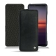 Sony Xperia 5 II leather case - Dark vintage ( Roughtcut - Black#5256 ) 