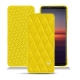 レザーケース Sony Xperia 5 II - Jaune fluo - Couture