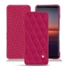 Lederschutzhülle Sony Xperia 5 II - Rose fluo - Couture