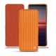 Sony Xperia 5 II leather case - Abaca arancio