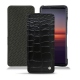 Lederschutzhülle Sony Xperia 5 II - Crocodile nero