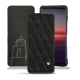 Lederschutzhülle Sony Xperia 5 II - Negre poudro - Couture