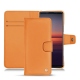 Housse cuir Sony Xperia 5 II - Orange ( Nappa - Pantone 1495U ) 