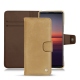 Lederschutzhülle Sony Xperia 5 II - Sable vintage ( Roughtcut - Gaucho#57254 ) 