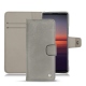 Housse cuir Sony Xperia 5 II - Acier vintage ( Pantone 403C ) 
