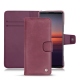 Funda de piel Sony Xperia 5 II - Prune vintage ( Pantone 512C ) 