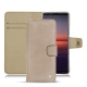 Capa em pele Sony Xperia 5 II - Taupe vintage ( Pantone 7530C ) 
