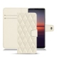 Custodia in pelle Sony Xperia 5 II - Blanc - Couture ( Bologna - White ) 