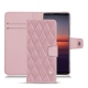 Sony Xperia 5 II leather case - Rose - Couture ( Nappa - Pantone 2365C ) 