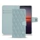 Capa em pele Sony Xperia 5 II - Bleu ciel - Couture ( Nappa - Pantone 277C ) 