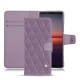 Custodia in pelle Sony Xperia 5 II - Lilas - Couture ( Nappa - Pantone 2645U ) 