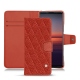Funda de piel Sony Xperia 5 II - Papaye - Couture ( Pantone 180C ) 