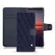 Housse cuir Sony Xperia 5 II - Cobalt - Couture ( Pantone 2766C ) 