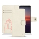 Sony Xperia 5 II leather case - Blanc escumo