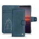 Capa em pele Sony Xperia 5 II - Blu mediterran