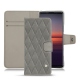 Housse cuir Sony Xperia 5 II - Acier vintage - Couture