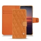 Housse cuir Sony Xperia 5 II - Mandarine vintage - Couture