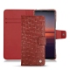 Housse cuir Sony Xperia 5 II - Autruche ciliegia