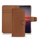 Housse cuir Sony Xperia 5 II - Marron PU
