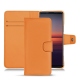 Housse cuir Sony Xperia 5 II - Orange PU