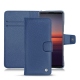Sony Xperia 5 II leather case - Bleu frisson