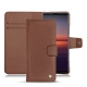 Funda de piel Sony Xperia 5 II - Marron délicat