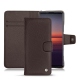 Funda de piel Sony Xperia 5 II - Marron envoûtant