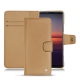 Capa em pele Sony Xperia 5 II - Beige Veggie