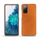 가죽 커버 Samsung Galaxy S20 FE - Mandarine vintage ( Pantone 165C ) 