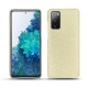 Samsung Galaxy S20 FE leather cover - Ivoire ( Sleek P C12 - White ) 