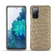Coque cuir Samsung Galaxy S20 FE - Autruche desert