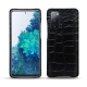 가죽 커버 Samsung Galaxy S20 FE - Crocodile nero