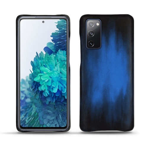 Leder-Rückseiteneinband für Samsung Galaxy S20 FEBleu Patine