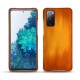 가죽 커버 Samsung Galaxy S20 FE - Orange Patine