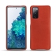 Coque cuir Samsung Galaxy S20 FE - Arange clouquié