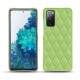 가죽 커버 Samsung Galaxy S20 FE - Vert olive - Couture ( Nappa - Pantone 578U ) 