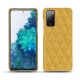 Samsung Galaxy S20 FE leather cover - Mimosa - Couture ( Pantone 141C ) 
