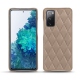 Coque cuir Samsung Galaxy S20 FE - Taupe vintage - Couture