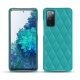 Lederschutzhülle Samsung Galaxy S20 FE - Bleu fluo - Couture